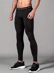 Pantalones deportivos para hombres, calcetines de entrenamiento de baloncesto, gimnasio de secado rápido - negro - Ver 7