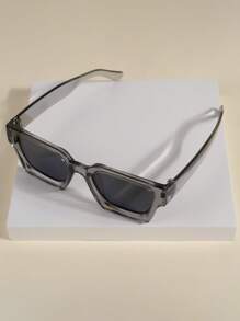 1 pieza/2 piezas/3 piezas/10 piezas Gafas con marco cuadrado grueso, gafas de moda rectangulares gruesas unisex para fotografía callejera, bares, clubes, festivales de música, decorativas, adecuadas para todos los tipos de rostro