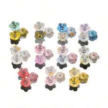 2000 件亚克力铃兰花珠，5.5x6 毫米彩色帽，适用于珠宝制作、手工工艺品用品、珠饰工艺|花卉珠饰设计|亚克力花珠 - 彩色 - 查看 4