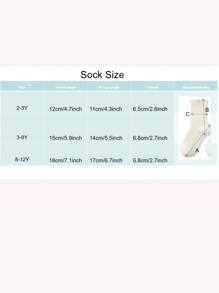 1/2/3/7 双随机儿童纯色木褶边袜子，春夏秋季糖果色蕾丝袜，女童袜子，舒适柔软，网眼透气，运动时尚中筒儿童袜子，适合日常穿着