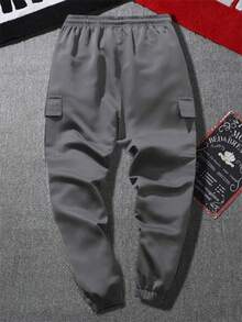 3pcs Men's Casual Cargo Pants, Comfortable Outdoor Sports Trousers - Multicolor - View 5