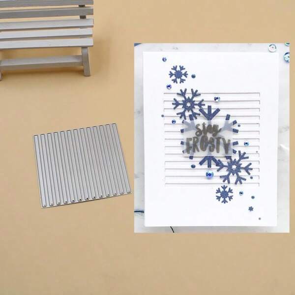 1pc Square Grid - Heart Shaped Metal Cutting Die, For Scrapbooking Embossing, Cards, Envelopes, Photo Albums, Embossed Paper Crafts, Album Stamps, Birthday & Holiday Gift Cutting