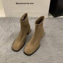 Women Ankle Boots & Booties - Apricot - View 3