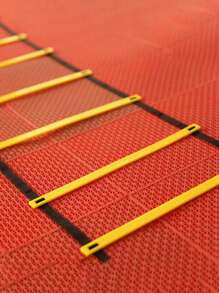 1pc Football Agility Ladder With Buckle, Adjustable Rung Speed Training Ladder, Basketball Training Equipment, Gym, Sport, Gym, Home Exercise, Sport Accessories, Gym Accessories, CrossFit Accessories