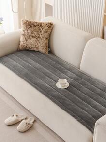 1 件冬季毛绒防滑沙发垫，冬季保暖沙发套，枕套靠背套，沙发垫保护套，适用于卧室、办公室、客厅、家居装饰
