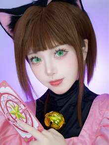 JeweLens 1 副泡泡角色扮演绿色隐形眼镜动漫 14.5 毫米大直径软镜片 - 綠色 - 查看 5