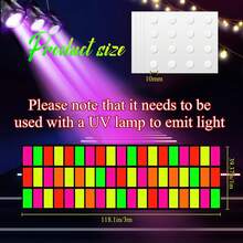 118 X 39 Inch Neon Light Up Dance Floor Glow In The Dark Runner UV Reactive Blacklight Floor Aisle Runner Decor Wall Props For 80s 90s Neon Birthday Party Decorations(Rectangle) - trò chơi nhảy ô vuông - Xem 2