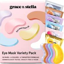 Grace & Stella Under Eye Mask Variety Pack - 18 Pairs Of Under Eye Patches For Dark Circles - - Trắng (6 đôi) - Xem 10