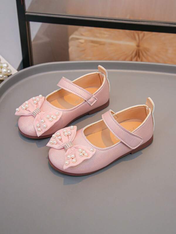 1 par de zapatos de princesa de suela suave, cómodos, versátiles, antideslizantes, sencillos y dulces para niñas, zapatos planos para niños, adecuados para primavera, verano y otoño