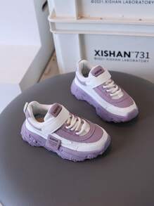 1 双儿童时尚运动鞋，春秋季新款软底休闲鞋，适合男孩和女孩