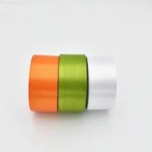 5 Rollen/4cm handgefertigtes Satinband aus Rosen, Hochzeitsstuhl Dekoration, Geschenkbox Verpackung, Blumenband, Schärpe, Hochzeit Veranstaltungsort Dekorationen, Geburtstags Party, Regenbogen Farbe, Junggesellinnenabschied, Schleifen Herstellung, Abschlussfeier