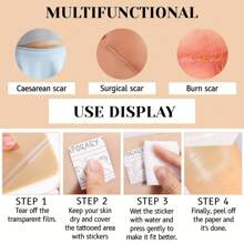 3/5/15/25/40片纹身遮盖贴，无香型，隐形防水，轻便，外观自然，无需电池，无需电力即可使用，用于遮盖纹身和疤痕 - 杏色 - 查看 5