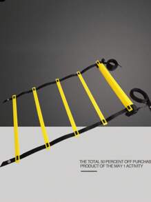 1pc Football Agility Ladder With Buckle, Adjustable Rung Speed Training Ladder, Basketball Training Equipment, Gym, Sport, Gym, Home Exercise, Sport Accessories, Gym Accessories, CrossFit Accessories