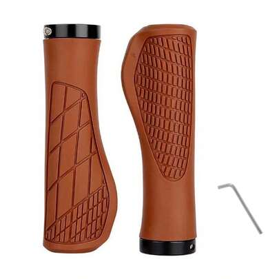 2pcs Bicycle Handlebar Grips With Lock System, Non-Slip, Suitable For Mountain Bike Auxiliary Handles, Mountain Bike Handlebar Grips - Straight Design, Suitable For Off-Road Riding, Mountain Bike - Wear-Resistant And Durable Material, Ergonomic Mountain Bike Handlebar Grips - Lightweight, Easy To Install, Bicycle Handlebar | Ergonomic Handles | Aluminum Alloy Ends | Anti-Slip Shock Absorption, Mountain Bike Accessories Non-Slip Rubber, Expandable Aluminum Lock, Foldable Design, Suitable For Mountain/Road/Folding Bikes