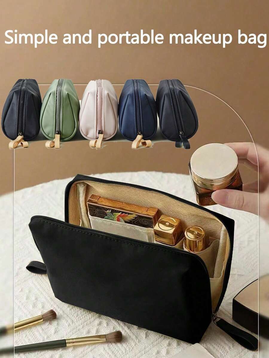 1pc Black Lipstick Jewelry Portable Splash-Proof Travel Makeup Pouch, Black Or Beige Lining Randomly Shipped, Korean Style Lipstick Bag For Women, Large Capacity Waterproof Cosmetic Bag, Compact Minimalist Makeup Bag For Travel Bag,Room Decor, Bags,Makeup Bag,Vanity,Travel,Make Up Bag,Travel Essentials,Organizer,Storage,Travel Essential,Makeup Organizer,Makeup Bags,Make Up Organizer,Organiser,Toiletry Bag,Desk Organiser,Cosmetic Bag,Makeup Pouch,Make Up Organize,Vanity Accessories,Make Up Pouch,Make Up Bags,Makeup Bag,Make Up Bag,Makeup Bags,Cosmetic Bag,Makeup Organiser,Travel,Makeup Pouch,Bag,Vanity,Make Up Pouch,Travel Essentials,Pouch Bag,Make Up Bags,Bags,Travel Essential,Vanity Accessories,Small Makeup Bag,Makeup Pouch,Cosmetic Bag,Travel Essential,Large Capacity,Large Makeup Bag