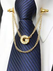 A-Z 26 Letter Collar Stays, Suit Collar Accessories, Formal Collar Stays, Collar Chain, Tie Chain, Men's Fashion Jewelry