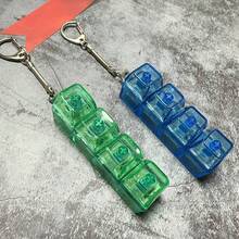 1pc Stress-Relief Fidget Keychain - Mini Keyboard Design, ABS Resin, Perfect Gift For Adults - Multicolor - View 8