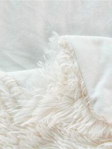 1 szt. supermiękkiego i puszystego koca, kolor biały, idealny do drzemek na kanapie, sypialni, biura, na kemping, do wystroju domu, idealny prezent na Walentynki - Kremowa biel - Zobacz 8