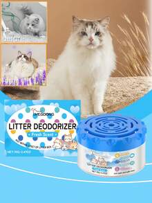 Eliminador de odores de animais de estimação - Desodorizador eficaz para todos os tipos de areia para gatos, combate odores persistentes, limpador enzimático e removedor de urina e fezes de animais de estimação, fragrância suave, adequado para banheiros. - Multicolorido - Ver 3