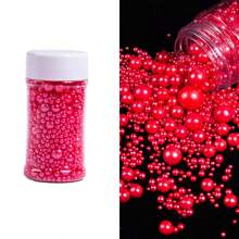 蛋糕装饰配件，DIY蛋糕装饰，混合尺寸白珍珠。适用于装饰生日蛋糕、甜甜圈、纸杯蛋糕、冰淇淋和饼干，是婚礼、派对、情人节、万圣节、圣诞节和其他场合的理想装饰用品。 - 彩色 - 查看 41
