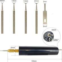 Damaged Screw Removal For Cell Phone, Broken Screw Extractor Kit For Iphone, Iphone Repair Tool, Electric Screw Cutter For Small Screw,4 Size Heads, USB 5V Power Supply, Screw Extractor For Laptop/Pad,9600562 - màu nâu - Xem 6