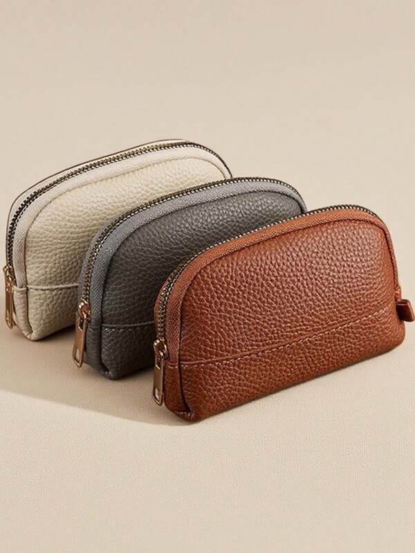 Mini porte-cartes compact, porte-monnaie à fermeture éclair, style minimaliste, portable, options de couleurs multiples pour les déplacements quotidiens, le stockage, les voyages et les achats. Petit portefeuille pour femmes, mini portefeuille, porte-monnaie, porte-monnaie à dragonne