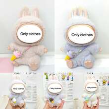 New 15-17cm LABUBU 1st/2nd/3rd Generation LABUBU Doll Clothes Set, Including T-Shirt, Pants, Hat, Suspender, Cute Outfit For LABUBU Doll, Party & Gathering Outfit For LABUBU (Clothes Only, No Shoes)