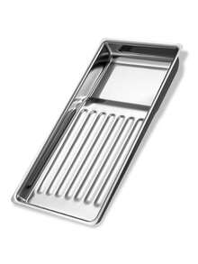 Stainless Steel Disinfection Tray, High Temperature Resistant Manicure Tool Rectangular Holder, Thickened 304 Stainless Steel Dental Oral Alcohol Tool Storage Square Tray, High Temperature Resistant - Multicolor - View 9