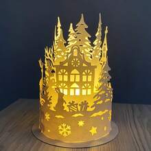 1pc Christmas Deer & Tree Metal Cutting Die - Silvery Scrapbooking Stencil For DIY Albums, Paper Cards & Embossing Crafts - Silver - View 2