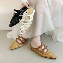 Women Flat Sandals - 黑色 - 查看 2