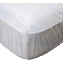 Vinyl Plastic Mattress Protector Fitted Sheet Style Waterproof Mattress Cover Breathable - Bed Wetting And Spill Protection For Mattress Fits A Mattress Up To 11.5" Deep (Queen 80" X 60" X 11.5 Deep) - 國王 - 查看 2