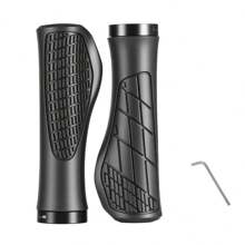 2pcs Bicycle Handlebar Grips With Lock System, Non-Slip, Suitable For Mountain Bike Auxiliary Handles, Mountain Bike Handlebar Grips - Straight Design, Suitable For Off-Road Riding, Mountain Bike - Wear-Resistant And Durable Material, Ergonomic Mountain Bike Handlebar Grips - Lightweight, Easy To Install, Bicycle Handlebar | Ergonomic Handles | Aluminum Alloy Ends | Anti-Slip Shock Absorption, Mountain Bike Accessories Non-Slip Rubber, Expandable Aluminum Lock, Foldable Design, Suitable For Mountain/Road/Folding Bikes