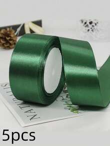 5 卷 4 厘米手工玫瑰缎带，婚礼椅装饰，礼盒包装，花卉丝带，彩虹色，毕业派对，单身派对，蝴蝶结制作 - 彩色 - 查看 24