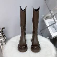 Women Equestrian Boots - Black Velvet - View 6