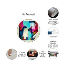 1幅复古浴室装饰帆布墙画，时尚，提升您的生活品质，雅致的油画艺术，卧室和客厅的核心装饰，餐厅和家庭办公室墙面装饰的最佳礼物，防水防油，无框，您可以准备一个或多个更大的画框来搭配您的墙画；自行组装和安装，充分享受DIY的乐趣。 - 彩色 - 查看 9