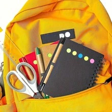 1pc Spiral Pocket Notebook With Pen Holder, Sticky Notes And Colored Index Tabs - Durable Brown Paper Cover Journal - 4.1"X5.3" - Compact Portable Size (Card Order Is Random)