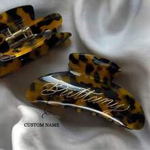 1PC Custom Hair Clip Customized Hair Claw Bridesmaid Claw Clip Wedding Gift Bride Shower Gift Personalized Hair Clip Name Hair Claw Clip Bride,Durable,Colorful,Cute,Adorable,Funny,Kawaii,Y2K,Stylish,Unisex,Casual,Custom,Personalized,Unique,Customized,Ideal Gifts For Him,Ideal Gifts For Her,Her,Boyfriend,Girlfriend,Family,Friends,Customized Hair Accessories,Forest Tones