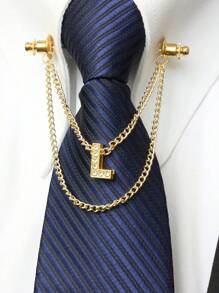 A-Z 26 Letter Collar Stays, Suit Collar Accessories, Formal Collar Stays, Collar Chain, Tie Chain, Men's Fashion Jewelry