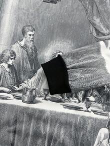 The Last Supper Printed Casual Long Sleeve Hoodie Sweatshirt For Men, Autumn/Winter - Grey - View 4