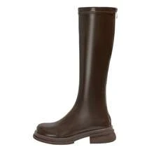 Women Mid-Calf Boots - 棕色加絨 - 查看 7