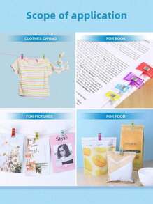 10/20 قطعة/مجموعة مشابك بلاستيكية ملونة عشوائية الحواف لتثبيت الأقمشة والخياطة والتصميم اليدوي، مشابك للتنجيد والتجليد والأعمال اليدوية