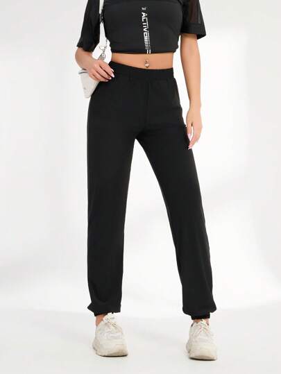 New Outdoor Sports Pants With Pockets, Women's Casual Running Workout Trousers