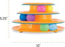 Tower Of Tracks 3-Level Cat Track Toy With 6 Balls, Interactive Toy For Indoor Cats, Orange,9632733 - 酒紅色 - 查看 10