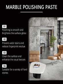 2pcs Value Pack Marble Polishing Paste, Quartz Countertop Scratch Remover, Tile Cleaner & Brightener, High-Quality Ingredients, Multi-Functional Cleaning & Protective Care, Suitable For Marble, Engineered Stone, Quartz, Tile, Granite, Faux Marble