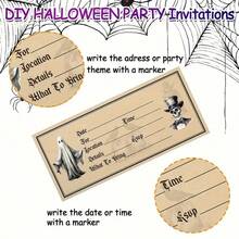 50 pezzi Carte di Ognissanti Inv e Invosto - Vk per feste a tema Ognissanto, compleanni e feste Invv - DIY Festa di San Valentino - Multicolore - Visualizzare 4