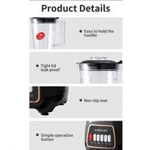 SOKANY03008 Juicer, Cooker, Meat Grinder, Bean Grinder, Juicer, 3-In-1 Blender - View 10