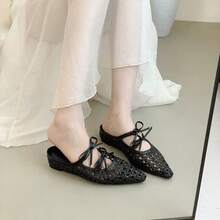 Women Flat Sandals - 黑色 - 查看 3