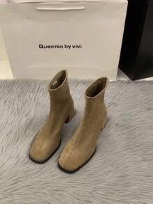 Women Ankle Boots & Booties - Apricot - View 1
