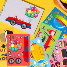 Nhãn dán học tập cảm xúc thuyền - 6 miếng đổi mặt biển có thể tái sử dụng, đồ chơi cảm giác an toàn dưới nước, hoạt động rèn luyện kỹ năng vận động tinh cho trẻ mẫu giáo - Nhiều màu - Xem 4