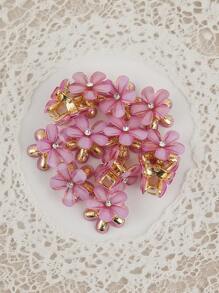 8 件/12 件/套什锦金属水晶花发夹适合日常旅行、聚会、海滩派对以及夏季、秋季和返校季节佩戴假日必备